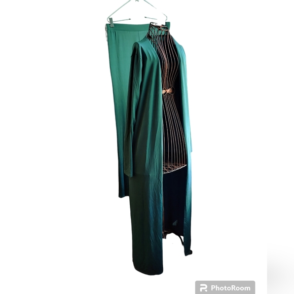 New Windsor Lounge Wear Pajamas - 2-Piece Set, Size Large, Teal - Picture 8 of 15